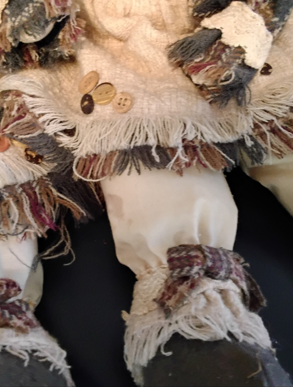 3946 Lot Of 2 Rust Brown Rag Doll Pair - Picture 6 of 8